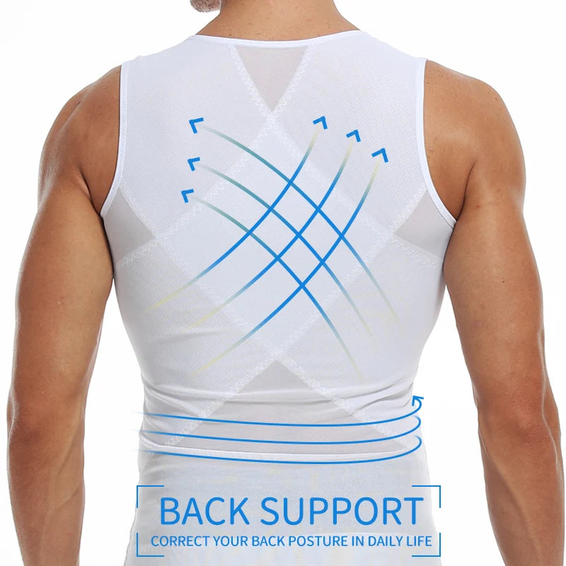 TiShape — Chemise Gainante Compression Homme