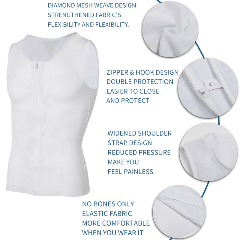 TiShape — Chemise Gainante Compression Homme