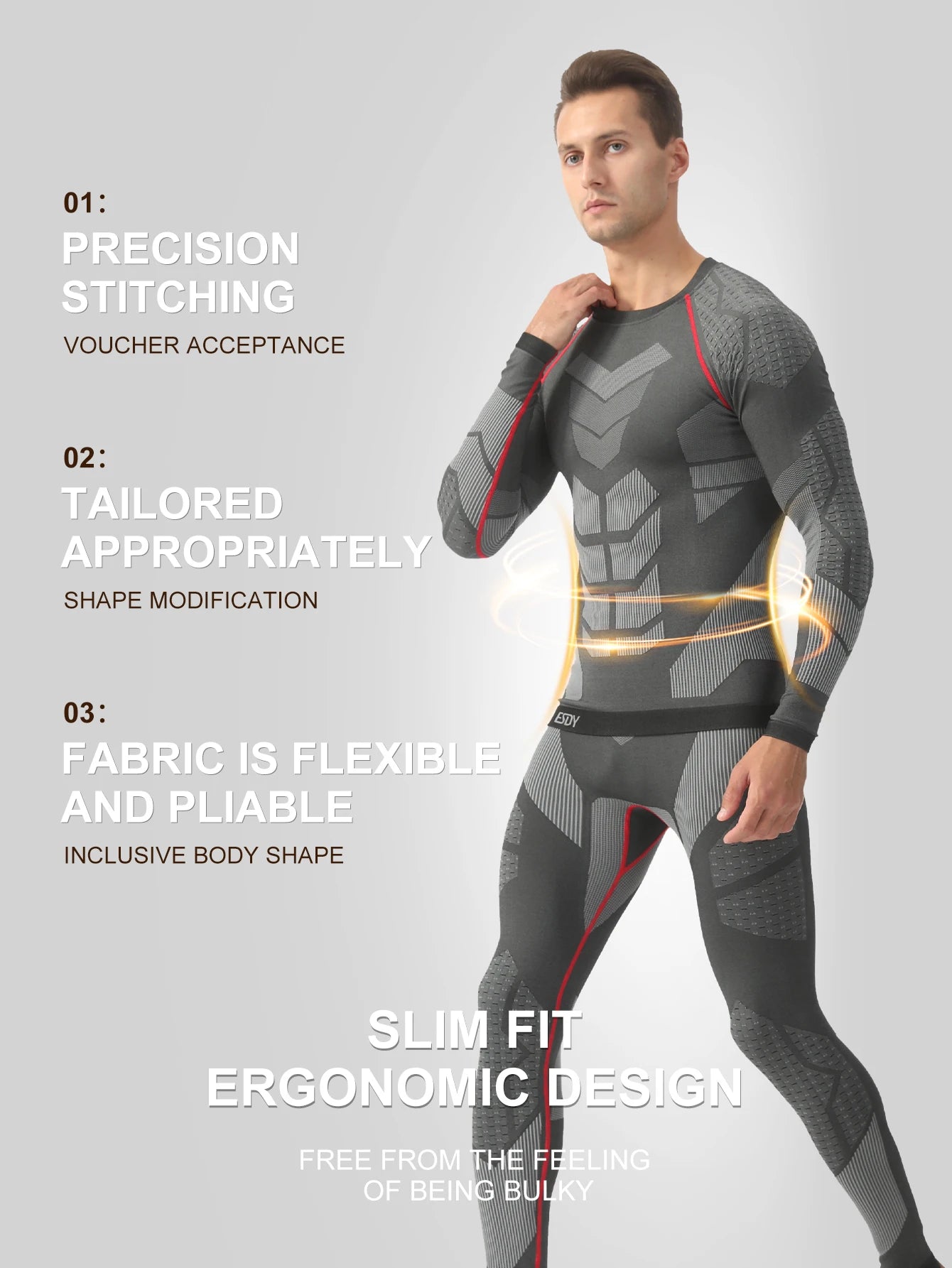 TiShape — Ensemble Thermique Compression Homme Hiver