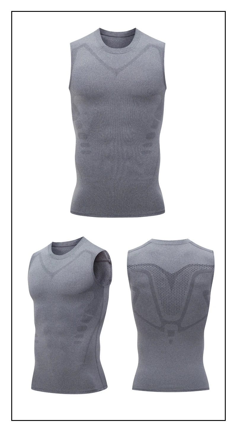 TiShape — Débardeur Compression Musculation Homme