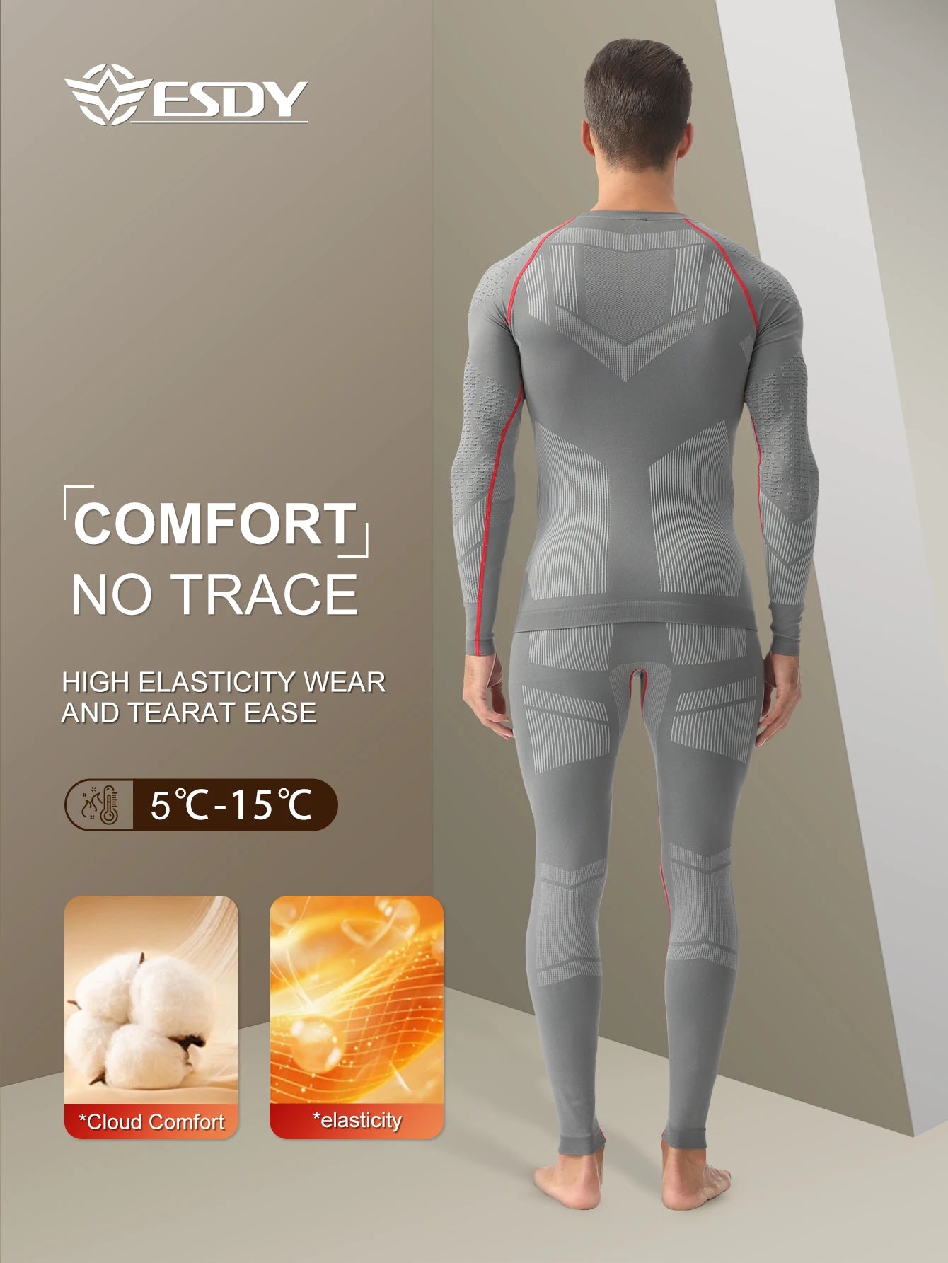 TiShape — Ensemble Thermique Compression Homme Hiver