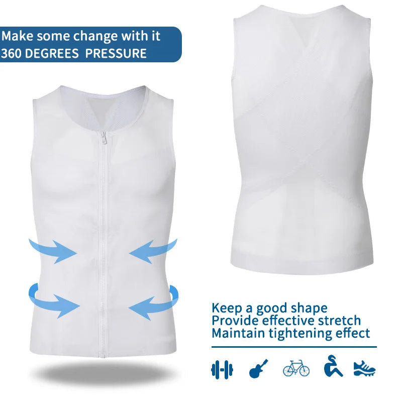TiShape — Chemise Gainante Compression Homme