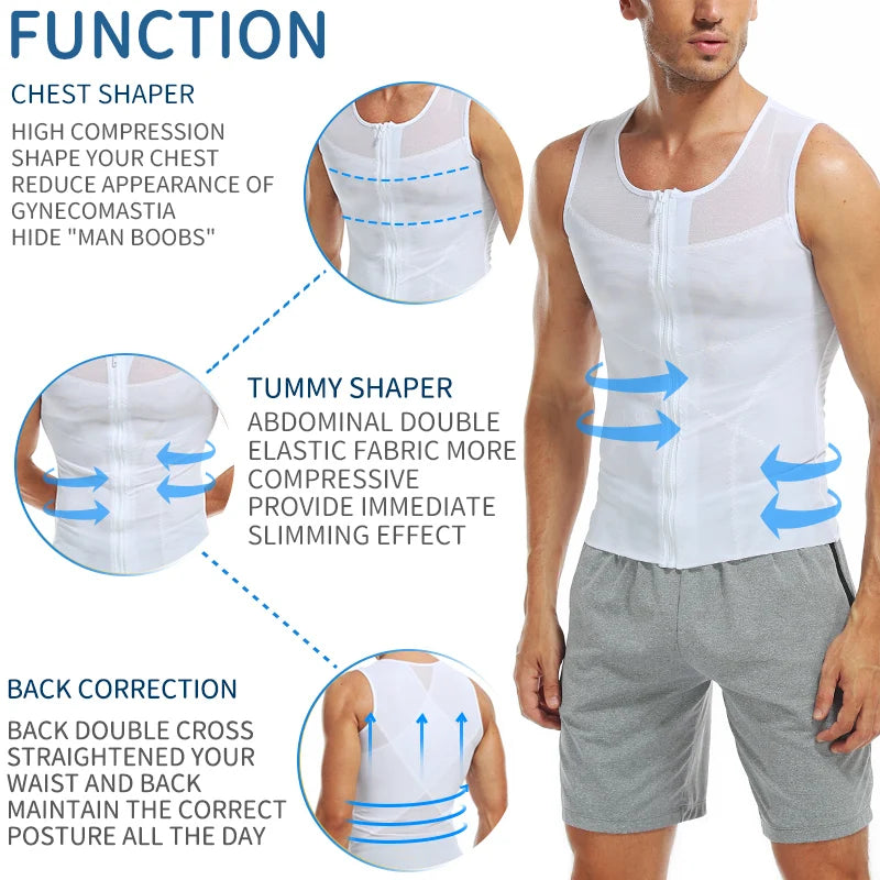TiShape — Chemise Gainante Compression Homme