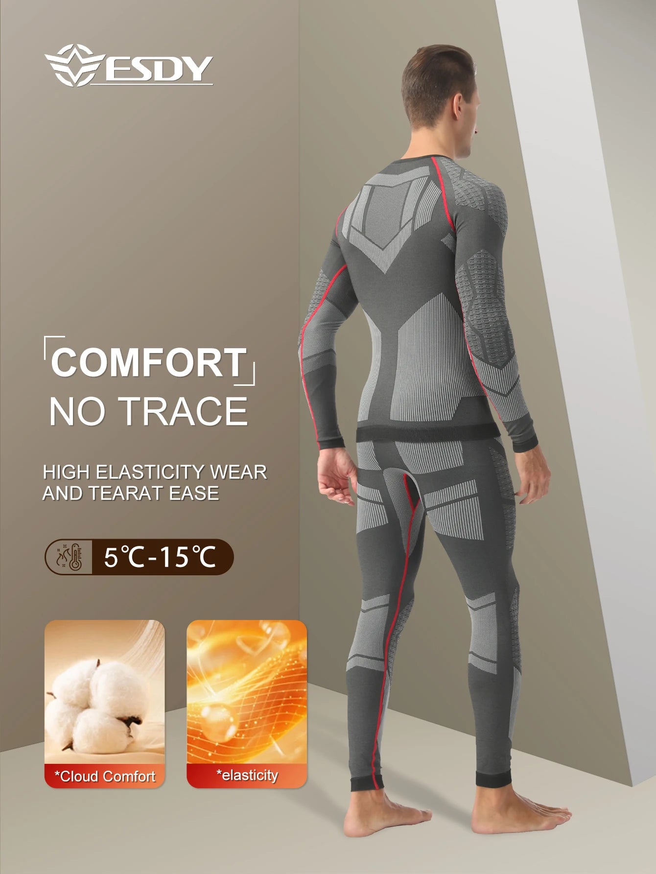 TiShape — Ensemble Thermique Compression Homme Hiver