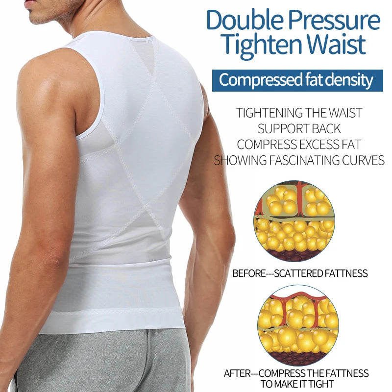 TiShape — Chemise Gainante Compression Homme
