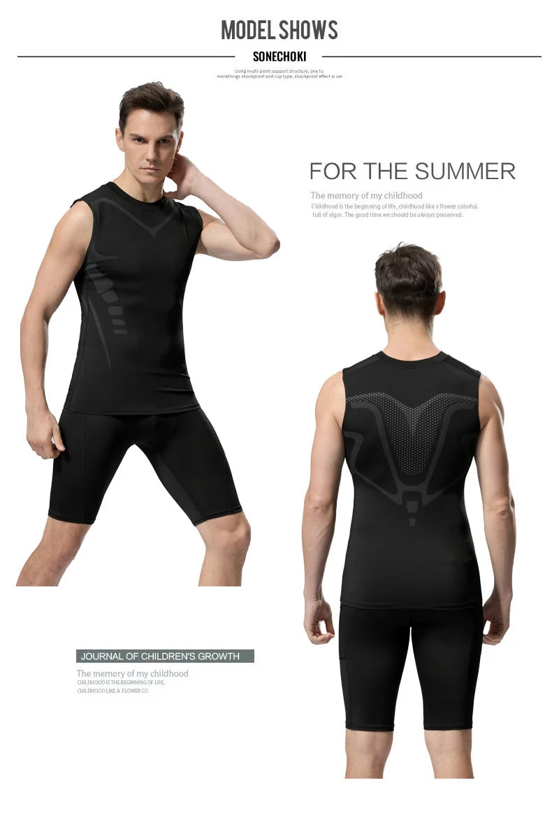 TiShape — Débardeur Compression Musculation Homme