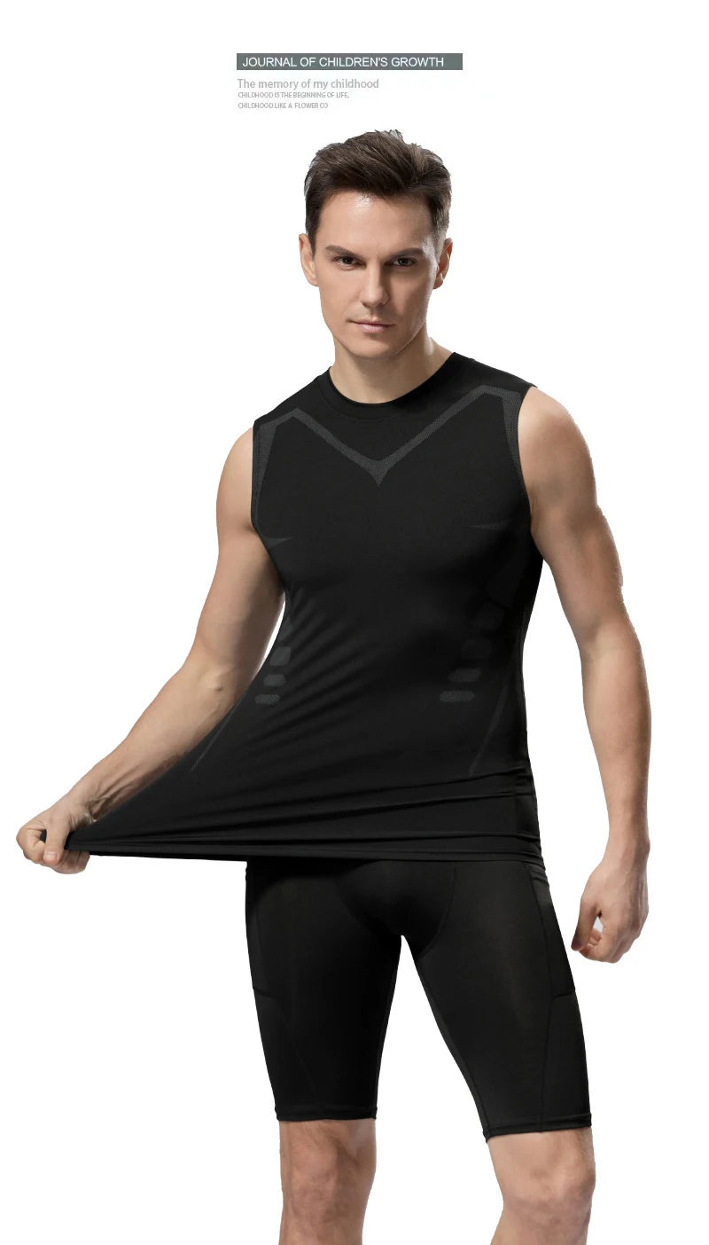 TiShape — Débardeur Compression Musculation Homme