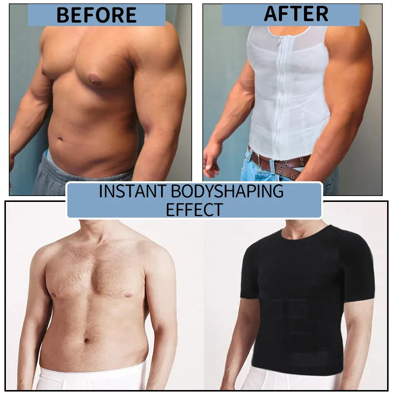 TiShape — Chemise Gainante Compression Homme