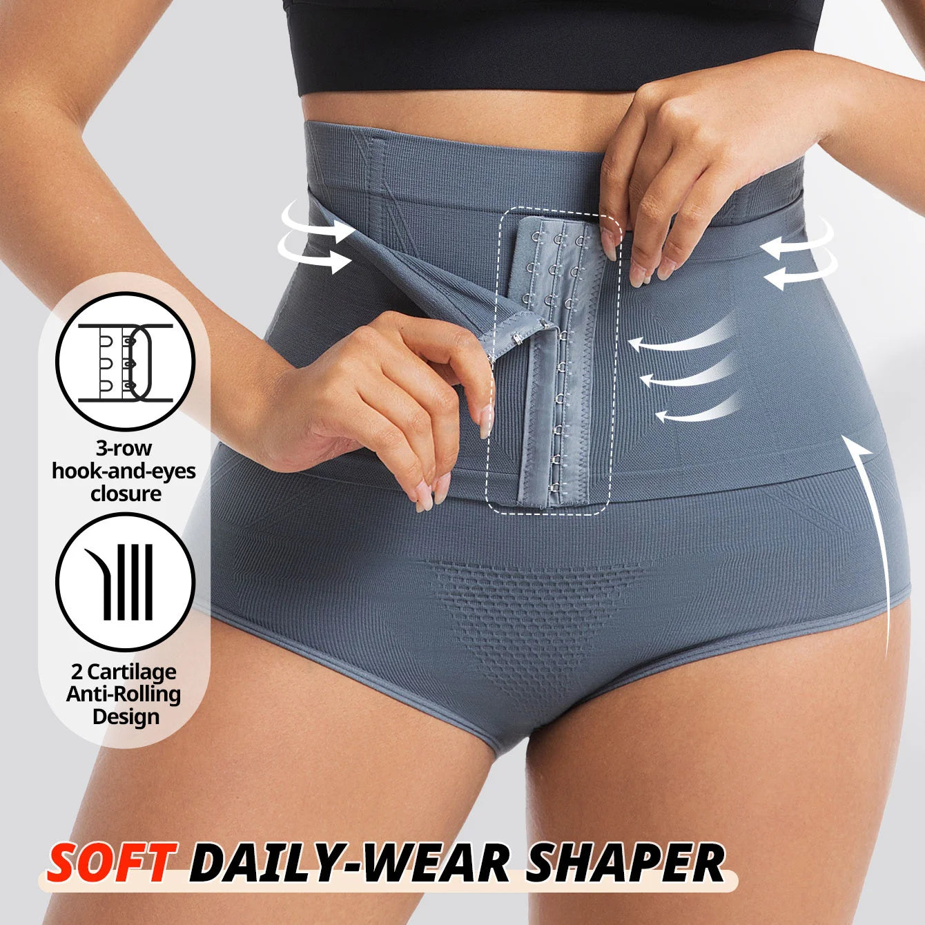 TiShape — Culotte Gainante Taille Haute Femme