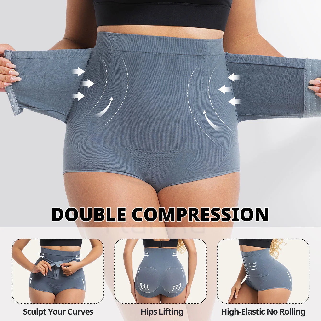 TiShape — Culotte Gainante Taille Haute Femme