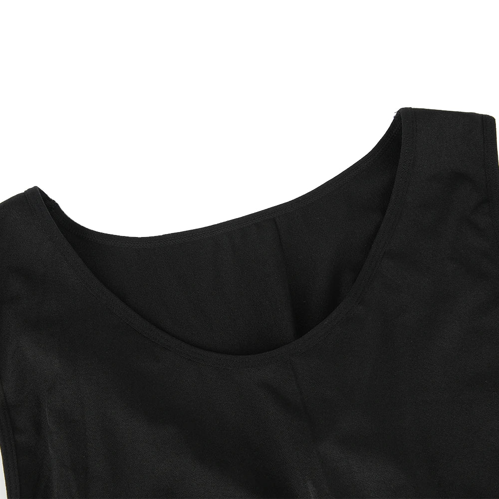 TiShape Kompressionsshirt Herren 2er-Set – Bauchweg Unterhemden Schwarz/Weiß – S bis XXL