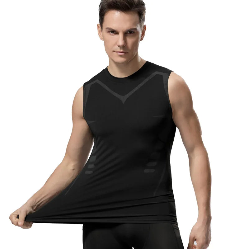 TiShape — Débardeur Compression Musculation Homme