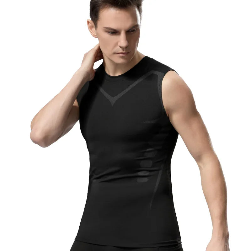 TiShape — Débardeur Compression Musculation Homme