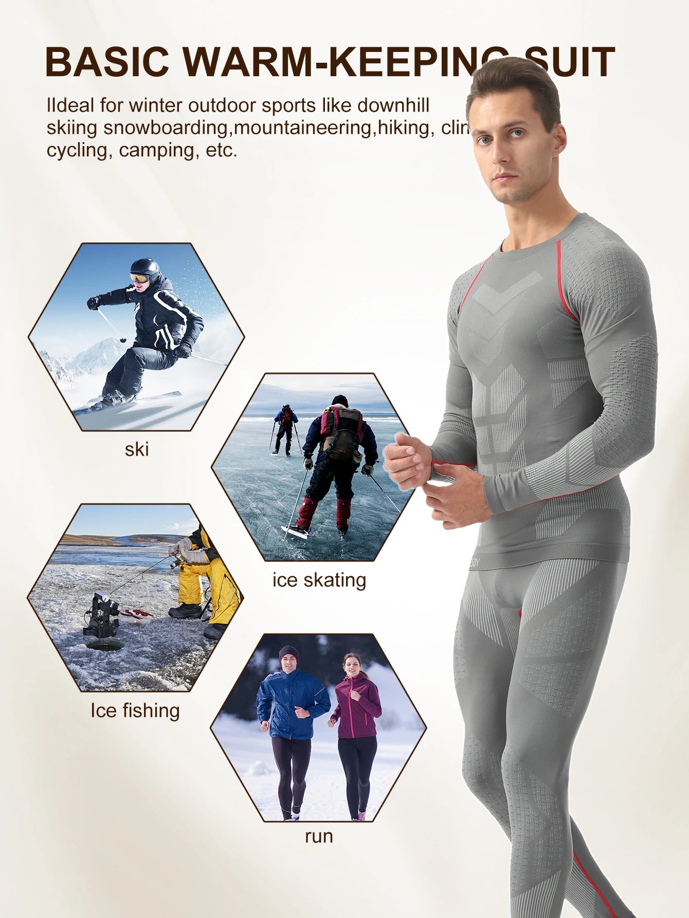 TiShape — Ensemble Thermique Compression Homme Hiver