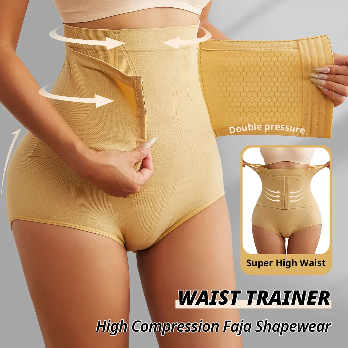 TiShape — Culotte Gainante Taille Haute Femme