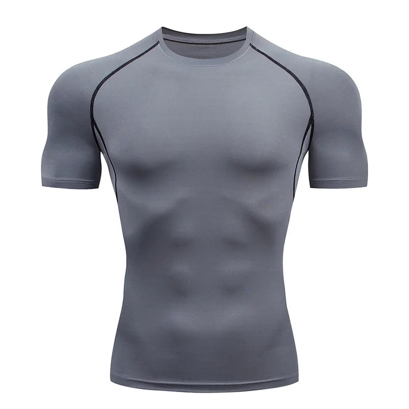 TiShape — Kompressions-Laufshirt Herren Kurzarm