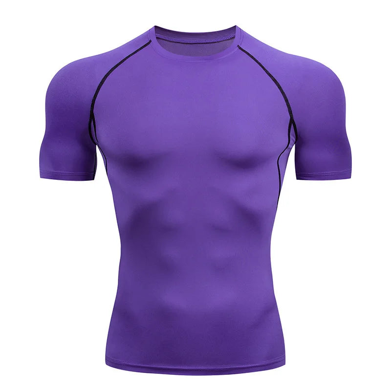 TiShape — Kompressions-Laufshirt Herren Kurzarm