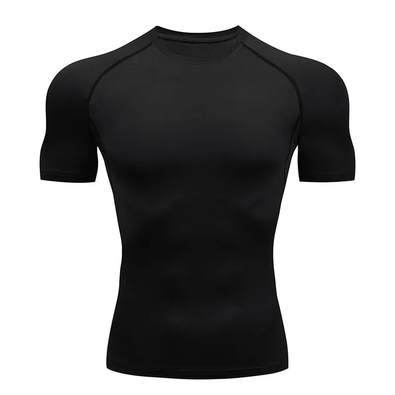 TiShape — Kompressions-Laufshirt Herren Kurzarm